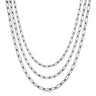 3.5mm Triple Medium Link Chain Necklace - Sumiye Co