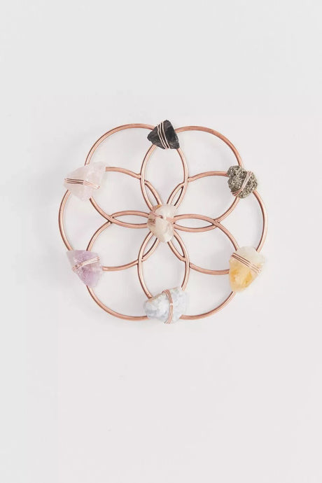 Small Flower of Life Healing Crystal Grid - Sumiye Co