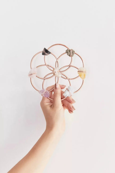 Small Flower of Life Healing Crystal Grid - Sumiye Co