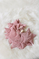 Stars Garland Velvet “Soft Pink Dust” | Nursery & Kids Room Decor - Sumiye Co