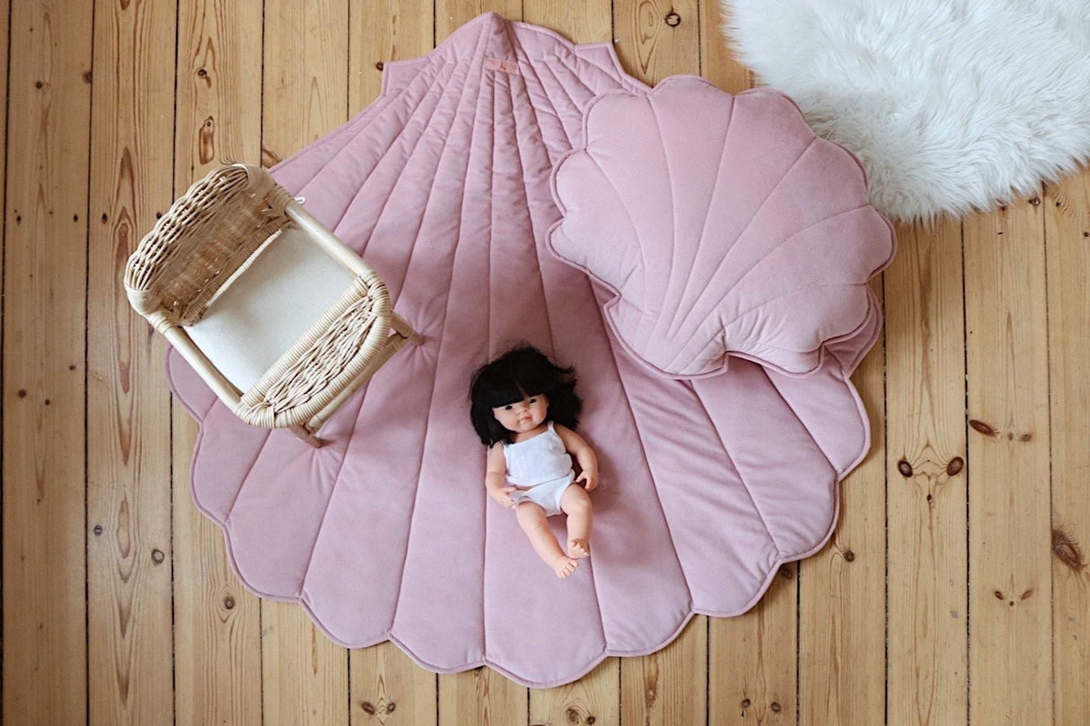 Velvet “Soft Pink” Shell Mat by Moi Mili - Sumiye Co