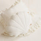 Shell Pillow Soft Velvet “White” | Kids Room & Nursery Decor