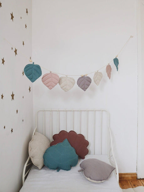 Leaves Garland Linen “Spring Dream” | Nursery & Kids Room Decor - Sumiye Co