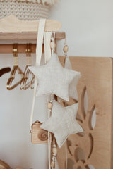 Stars Garland Linen “Sand Star Dust” | Nursery & Kids Room Decor - Sumiye Co