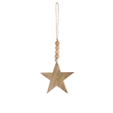 Handmade Wooden Charm - Star 10 inches (Set of 3) by The Artisen - Sumiye Co