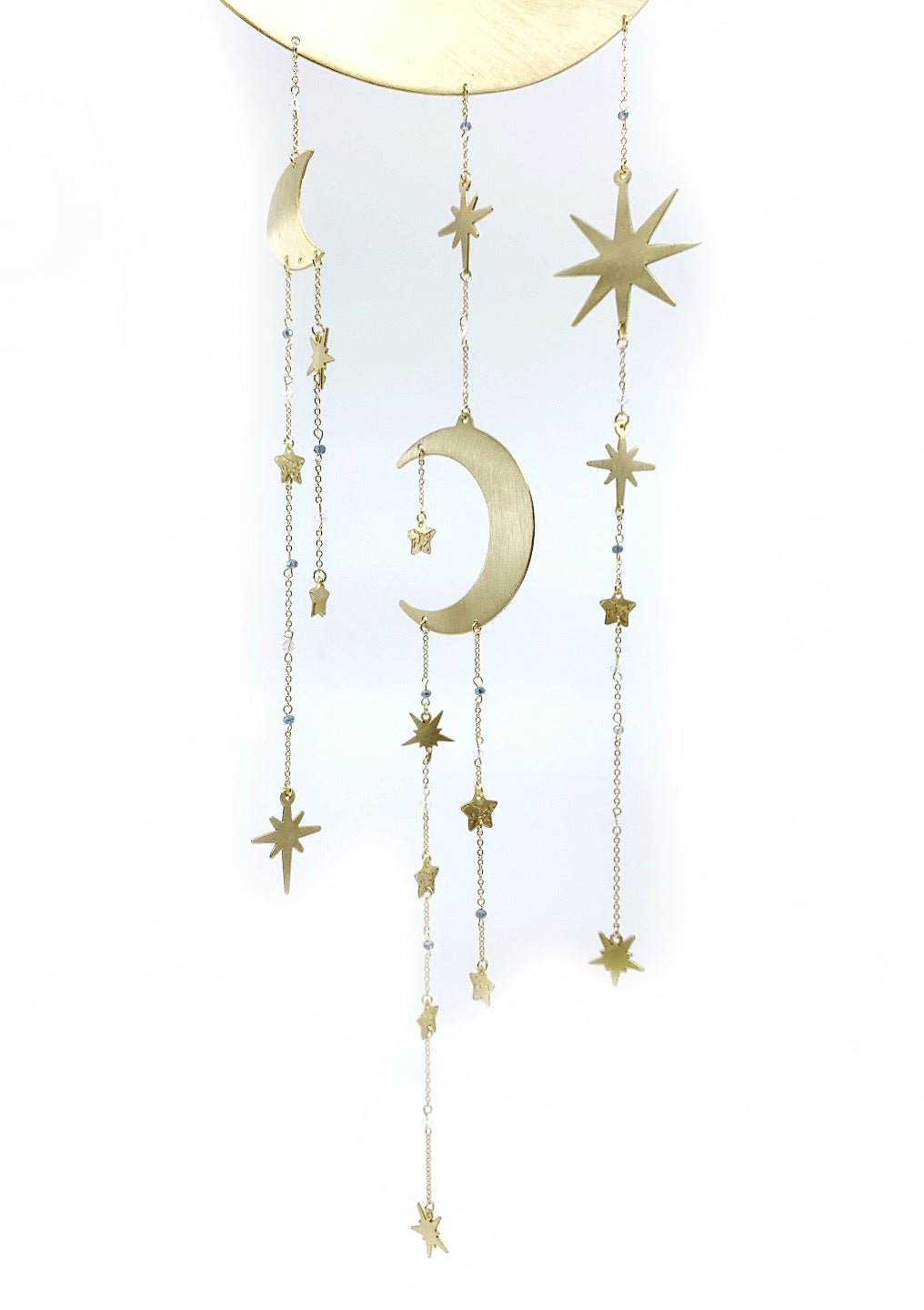 Starry Night Celestial Moon and Star Dreamcatcher - Sumiye Co