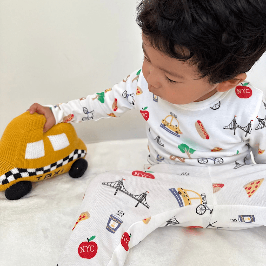 Organic Stuffed Toys, Taxi Car | Medium Sized by Estella - Sumiye Co