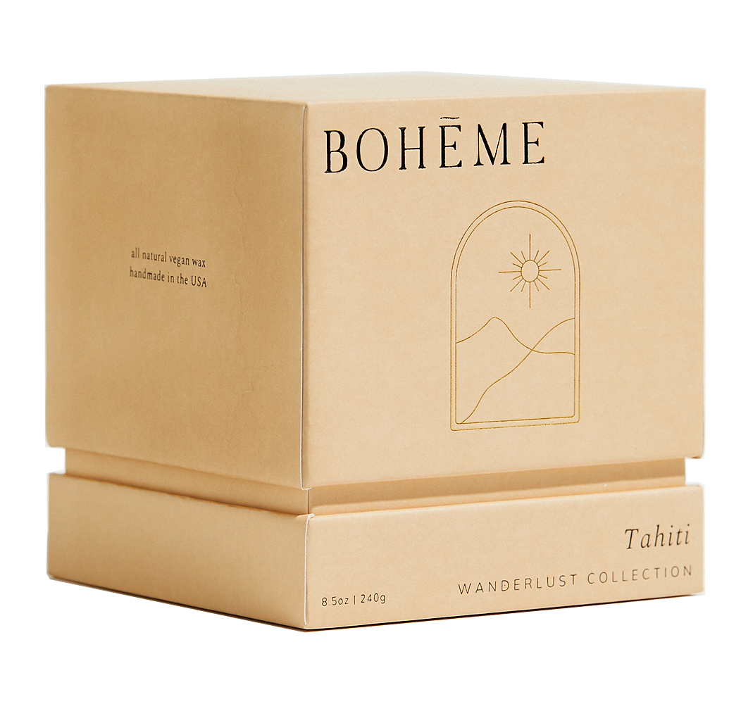 Tahiti Scented Candle by Boheme Fragrances - Sumiye Co