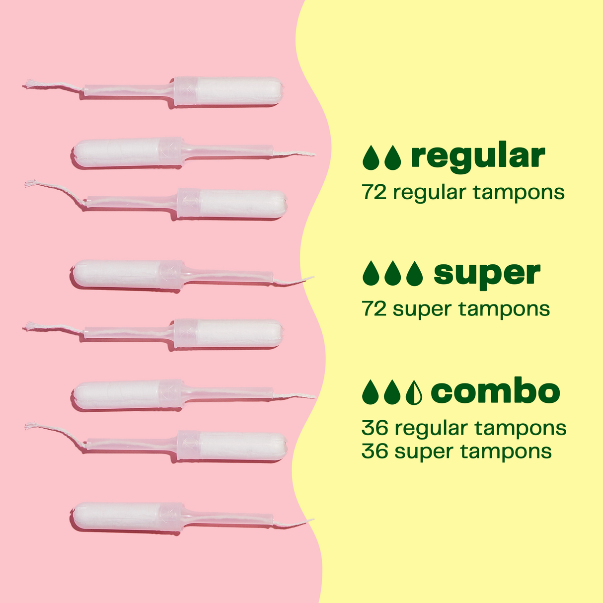 Organic Cotton Tampons Bundle | Feminine Products