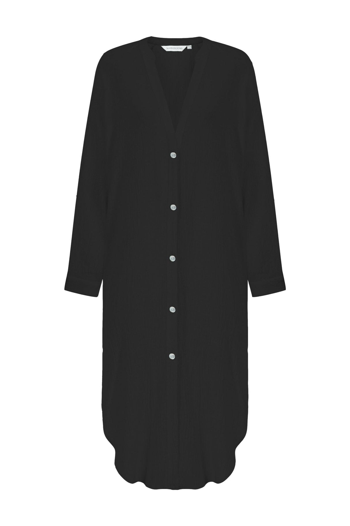 Terra Shirt Dress - Black - Sumiye Co