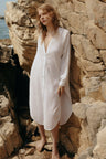 Terra Shirt Dress - White - Sumiye Co