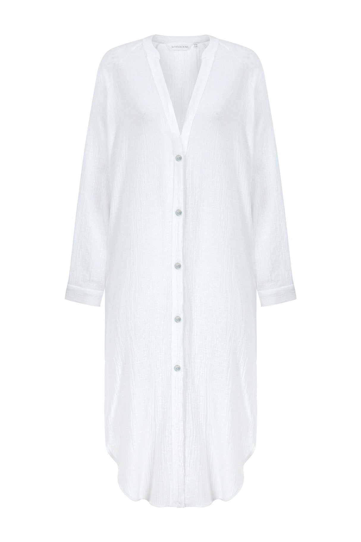 Terra Shirt Dress - White