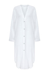 Terra Shirt Dress - White