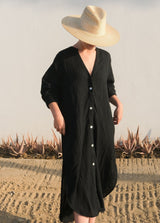 Terra Shirt Dress - Black