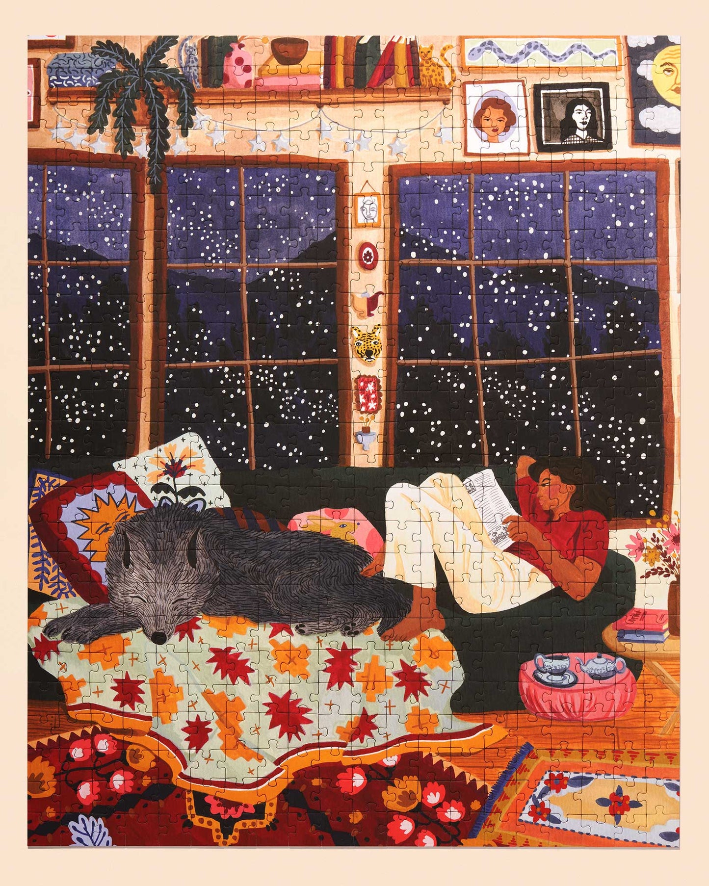 The Wolf and I 500 Piece Puzzle | Artist Angela Mckay x Ordinary Habit