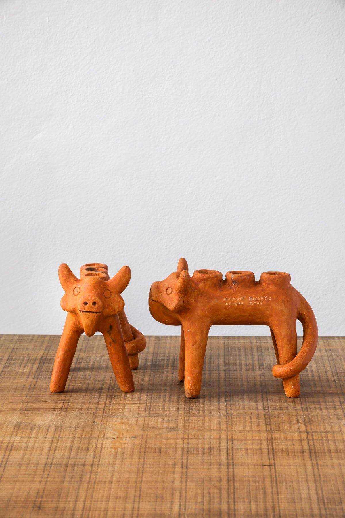 Toro Clay Candle Holder