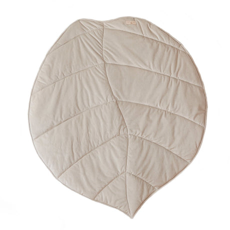 Velvet “Cream” Leaf Mat by Moi Mili - Sumiye Co