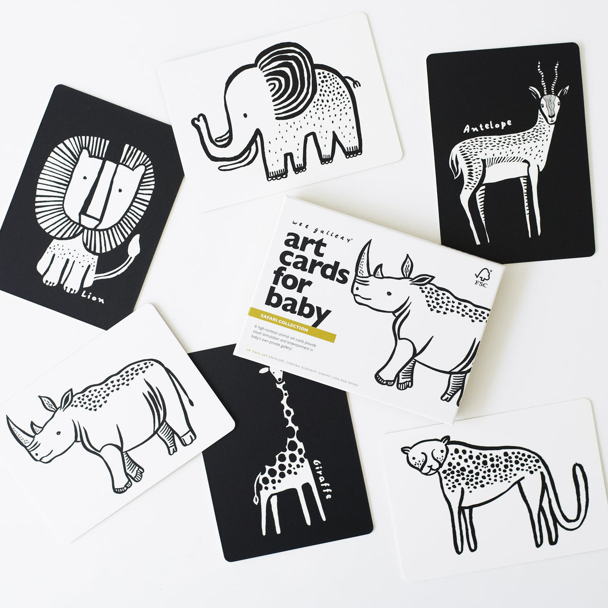 Art Cards for Baby - Safari Collection - Sumiye Co