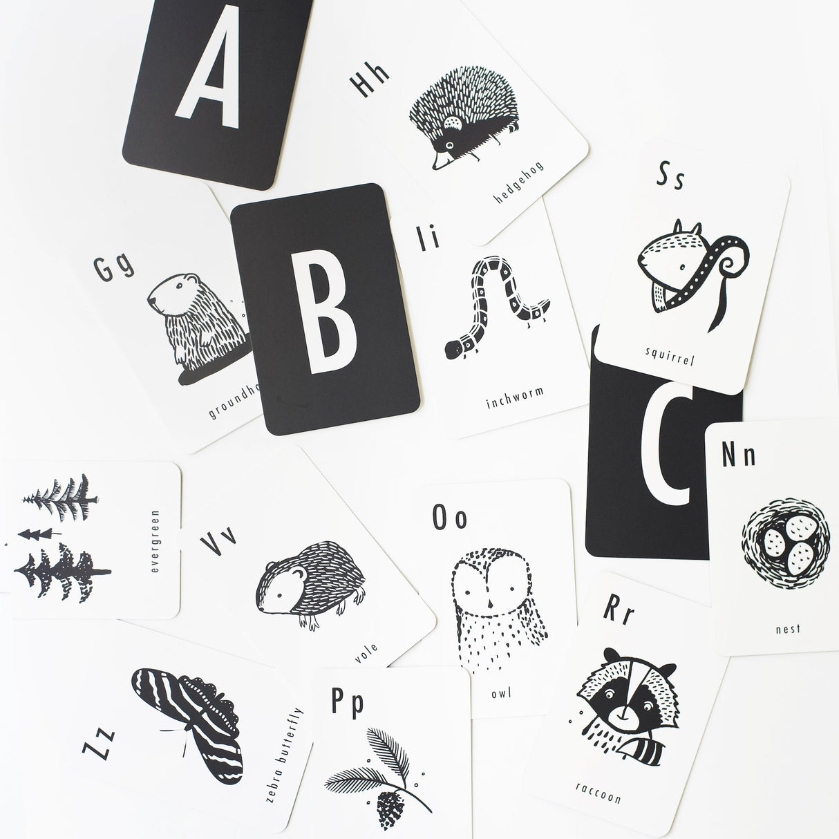 Woodland Alphabet Cards - Sumiye Co