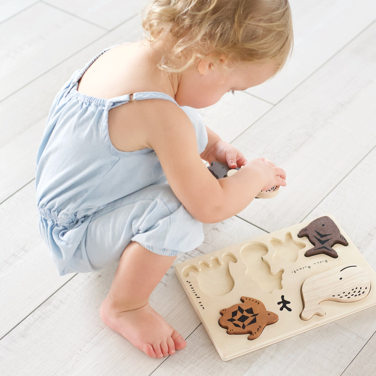 Wooden Tray Puzzle - Ocean Animals - 2nd Edition - Sumiye Co