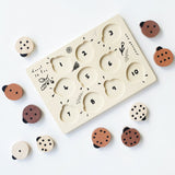 Wooden Tray Puzzle - Count to 10 Ladybugs - Sumiye Co