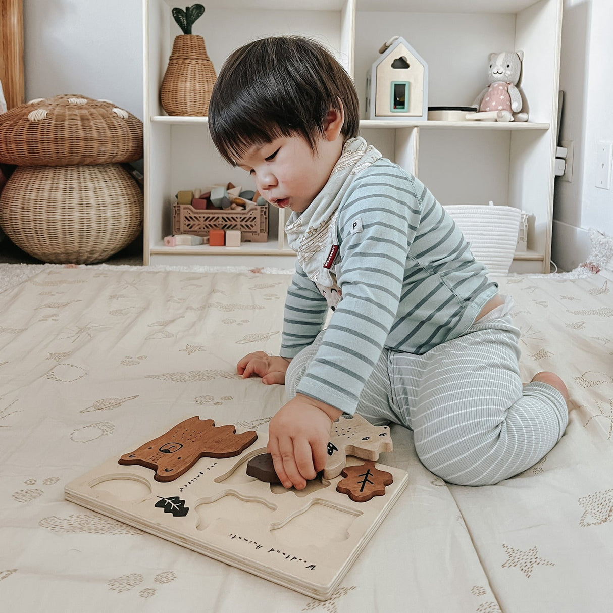 Wooden Tray Puzzle - Woodland Animals - 2nd Edition - Sumiye Co