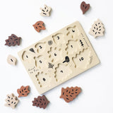 Wooden Tray Puzzle - Count to 10 Leaves - Sumiye Co