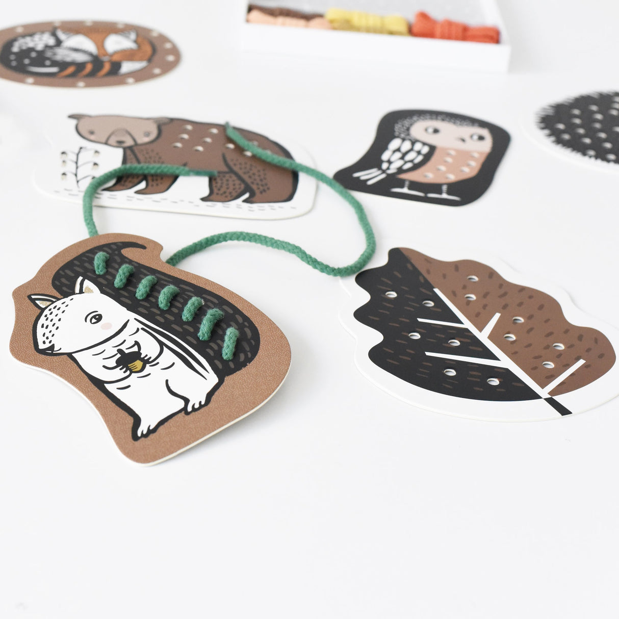 Lacing Cards - Woodland Animals - Sumiye Co