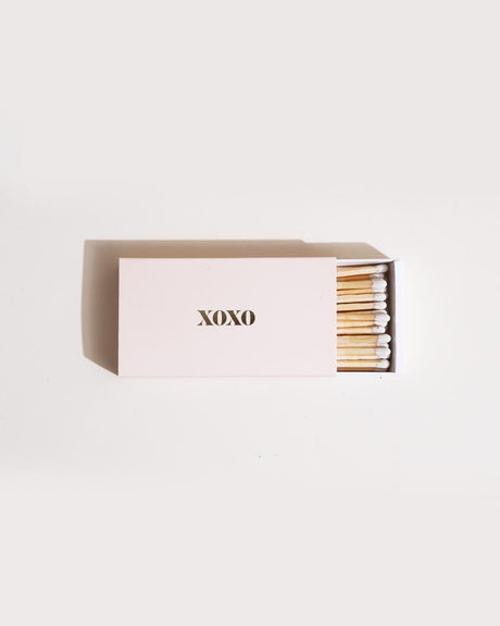 XOXO Dusty Pink Long Matchbox by Brooklyn Candle Studio - Sumiye Co