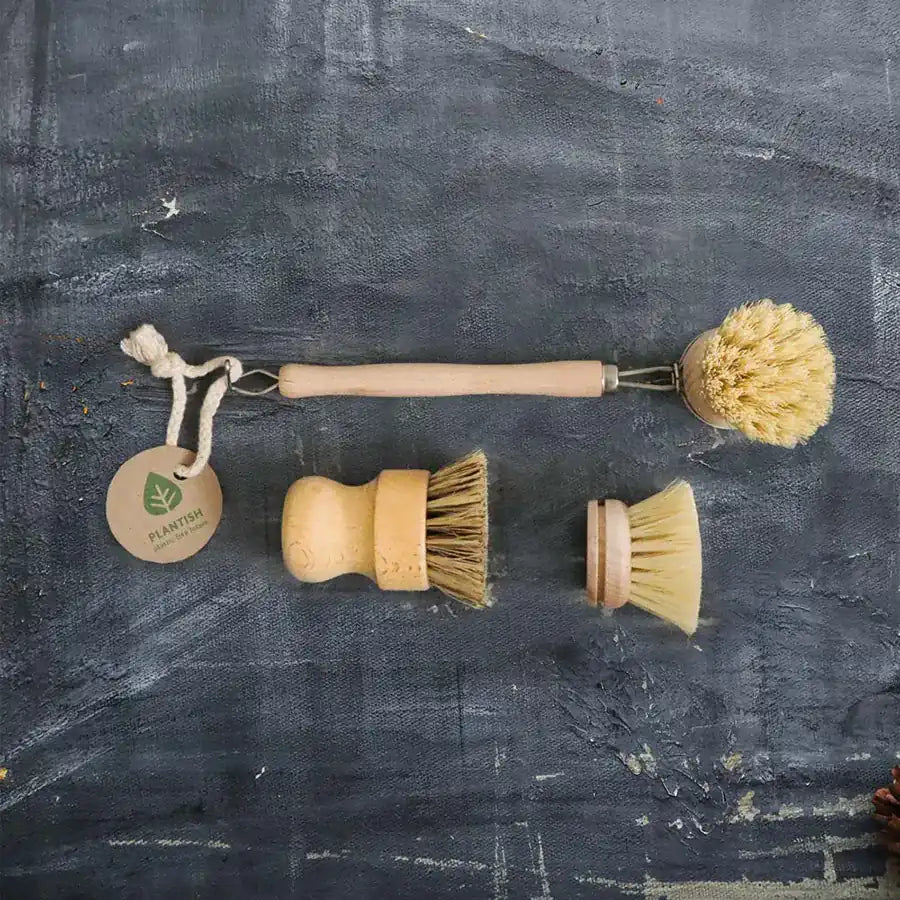 Kitchen Brush Set, Eco Friendly, Sustainable Living, Sumiye Co