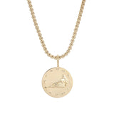 Zodiac Pendant & Thin Box Chain Necklace - Sumiye Co