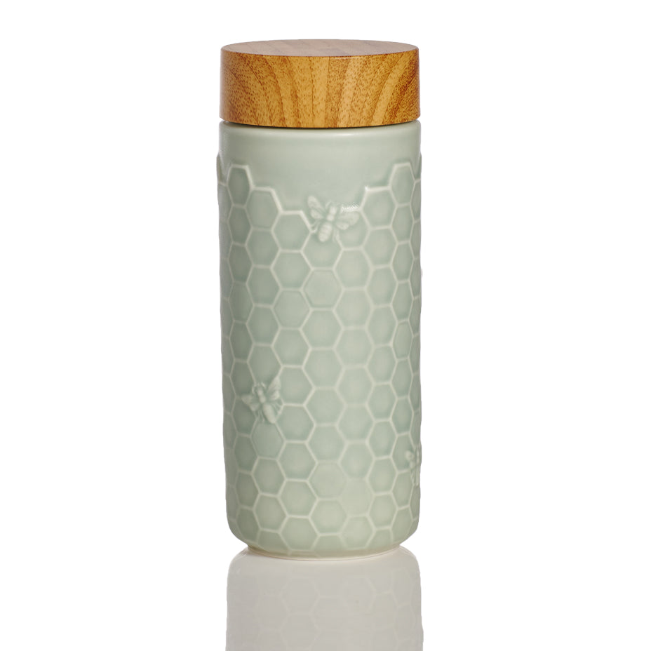 Ceramic Travel Tumbler | Honey Bee ( 12 oz ) -2