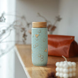 Ceramic Travel Mug | Honey Bee  - Hand Painted Gold (16 oz)-11