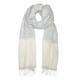 Airy Cotton Stripe Scarf | Ethical Style SLATE + SALT