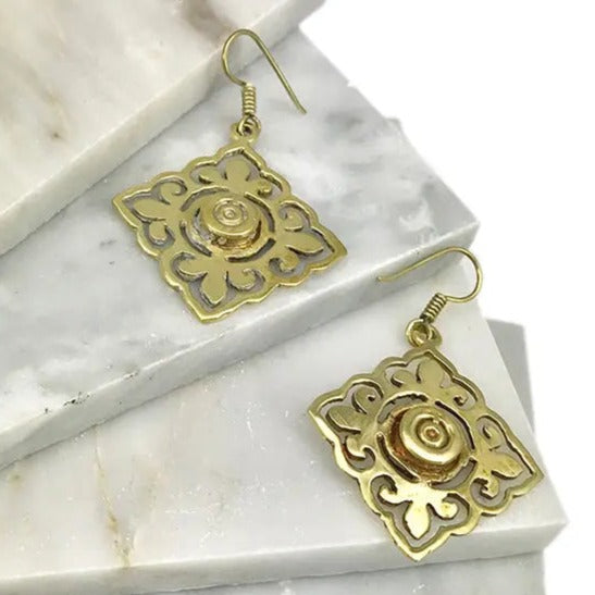 Angkor Bullet Earrings | Artisan Made Cambodian Artisans