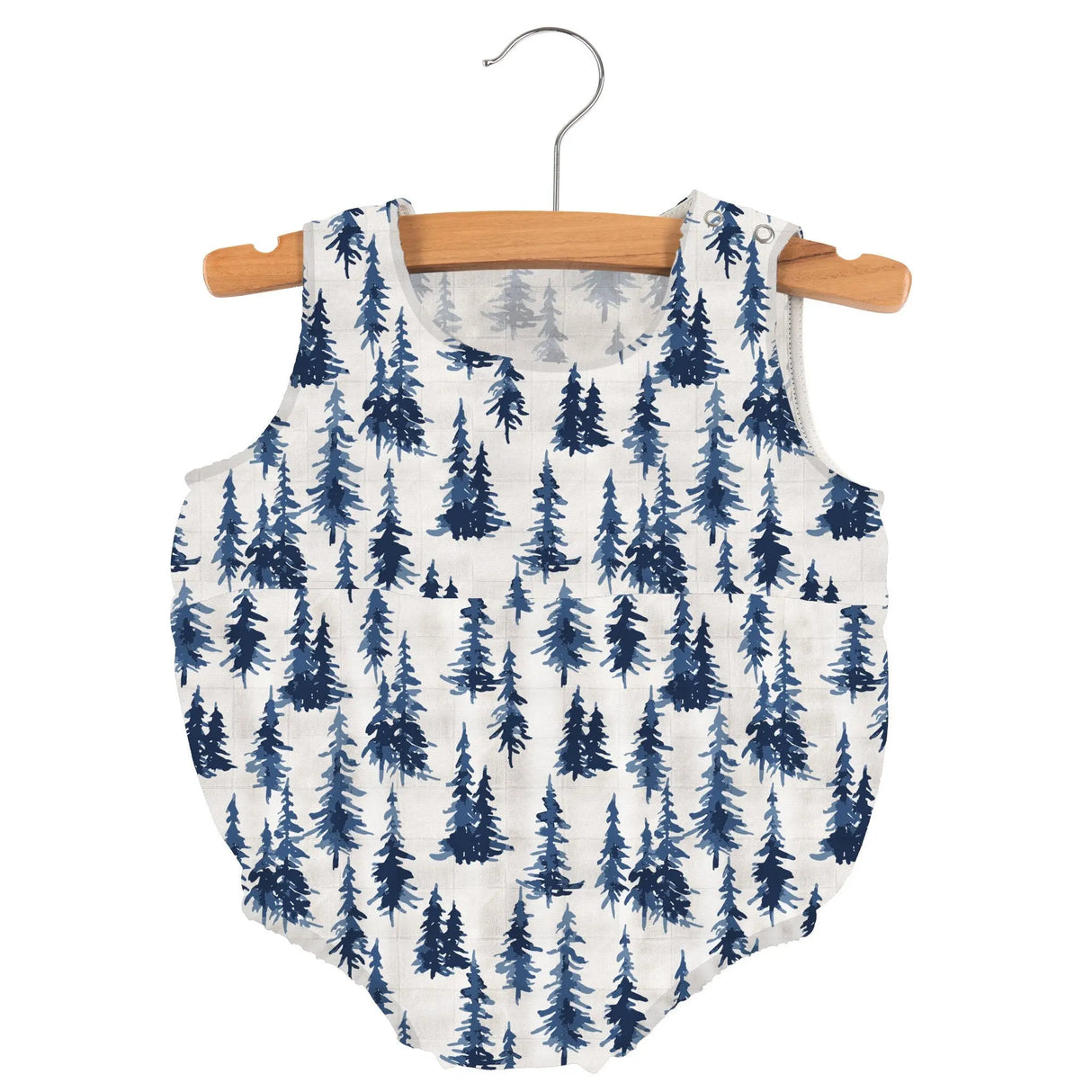 Baby Bubble | Bamboo Muslin - Indigo Forest Newcastle Classics