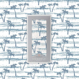 Baby Swaddle | Bamboo Muslin - Ocean Palm Trees Newcastle Classics