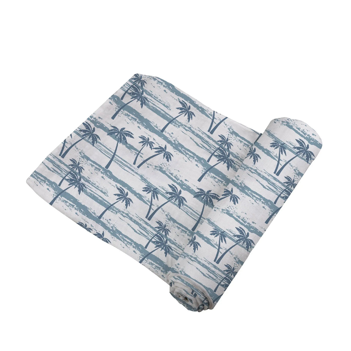 Baby Swaddle | Bamboo Muslin - Ocean Palm Trees Newcastle Classics