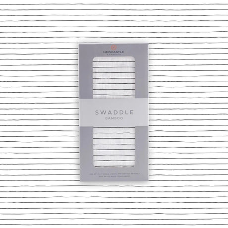 Baby Swaddle | Bamboo Muslin - Pencil Stripe Newcastle Classics