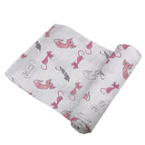 Baby Swaddle | Bamboo Muslin - Playful Kitty Newcastle Classics