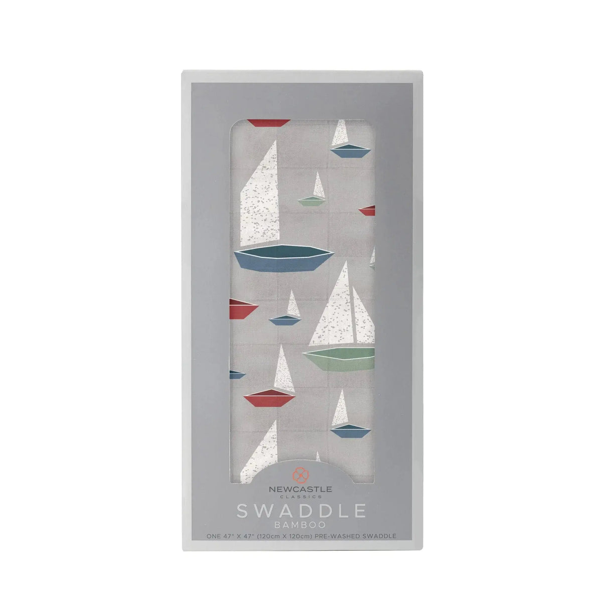 Baby Swaddle | Bamboo Muslin - Sailboats Newcastle Classics