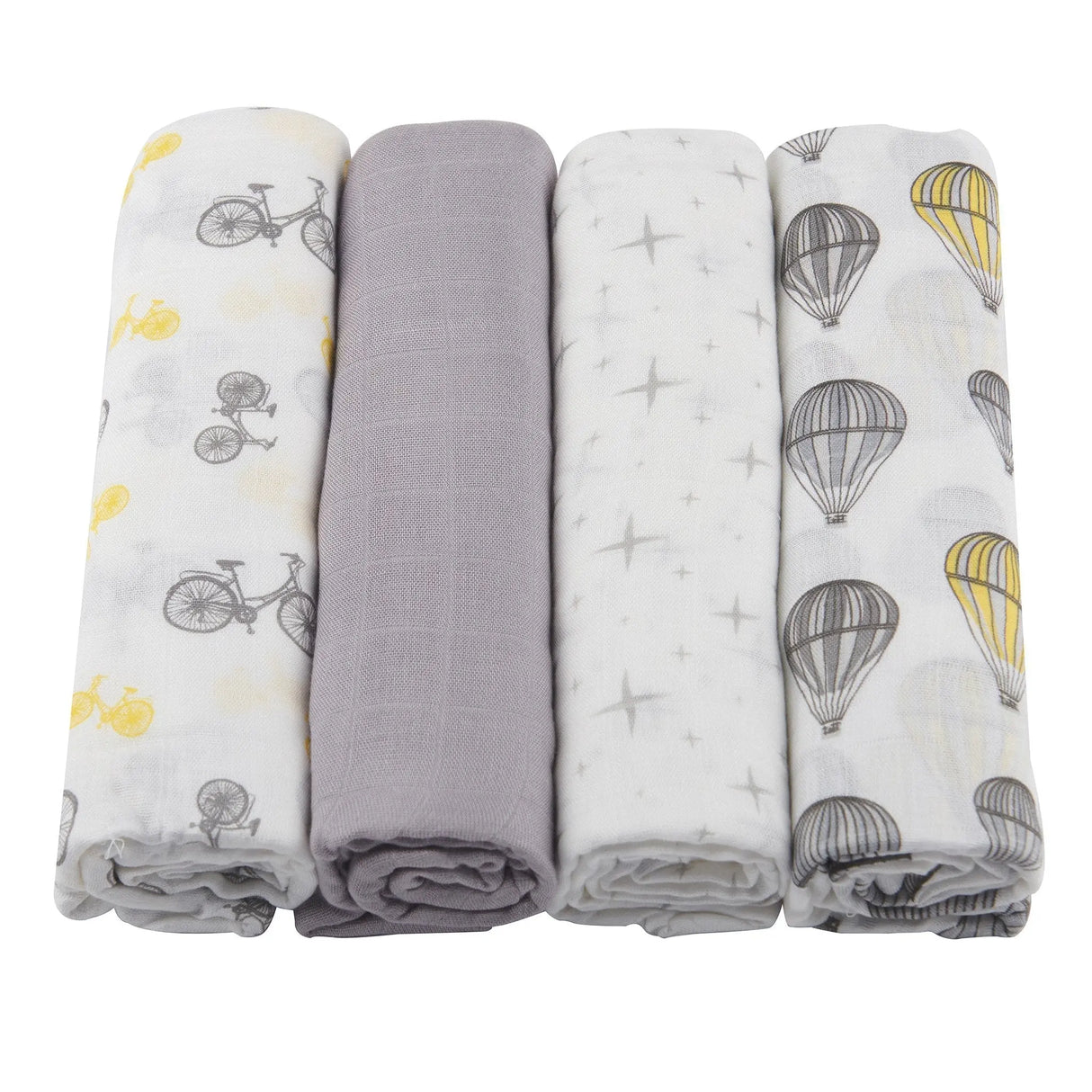 Baby Swaddle 4PK  | Bamboo Muslin - Traveler Newcastle Classics