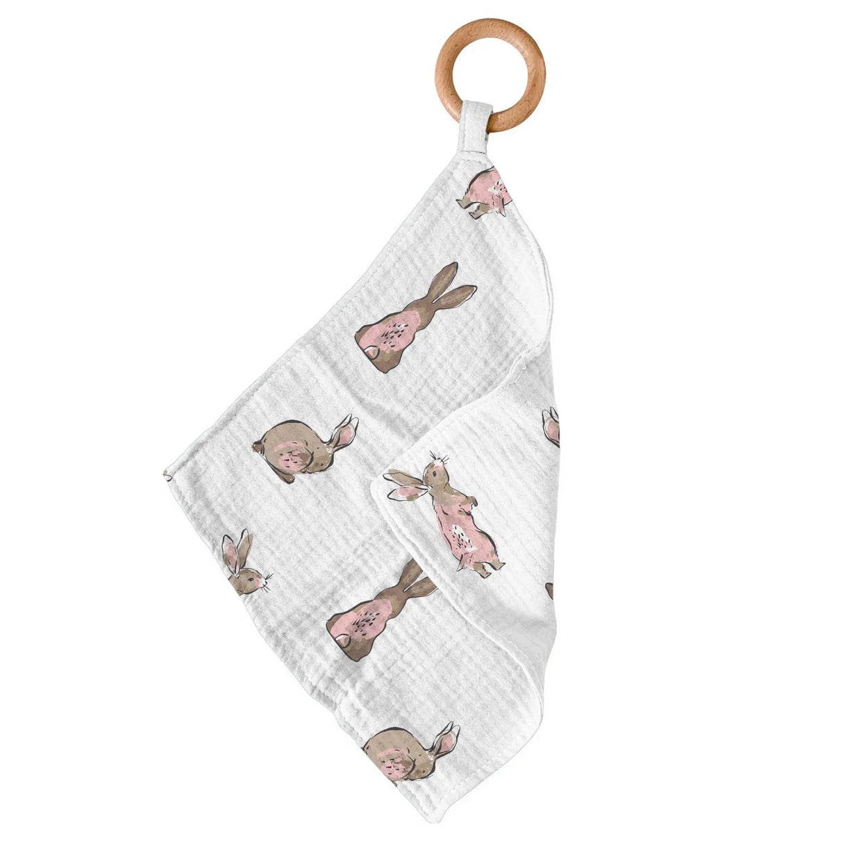 Baby Teether | Bamboo Muslin - Bunnies Newcastle Classics