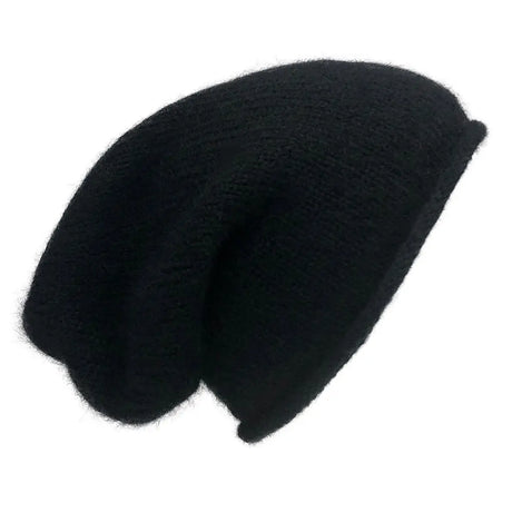 Black Essential Knit Alpaca Beanie | Ethical Style SLATE + SALT