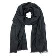 Black Handloom  Cashmere Scarf | Ethical Style SLATE + SALT