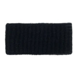 Black Ribbed Alpaca Ear Warmer | Ethical Style SLATE + SALT