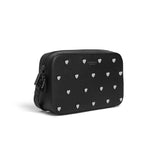 Heart Studded Black Bag | Vegan leather-1