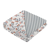 Blanket | Bamboo Muslin - Dahlia Floral & Finley Stripe Newcastle Classics