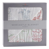 Blanket | Bamboo Muslin - Turtles & Water Lily Newcastle Classics