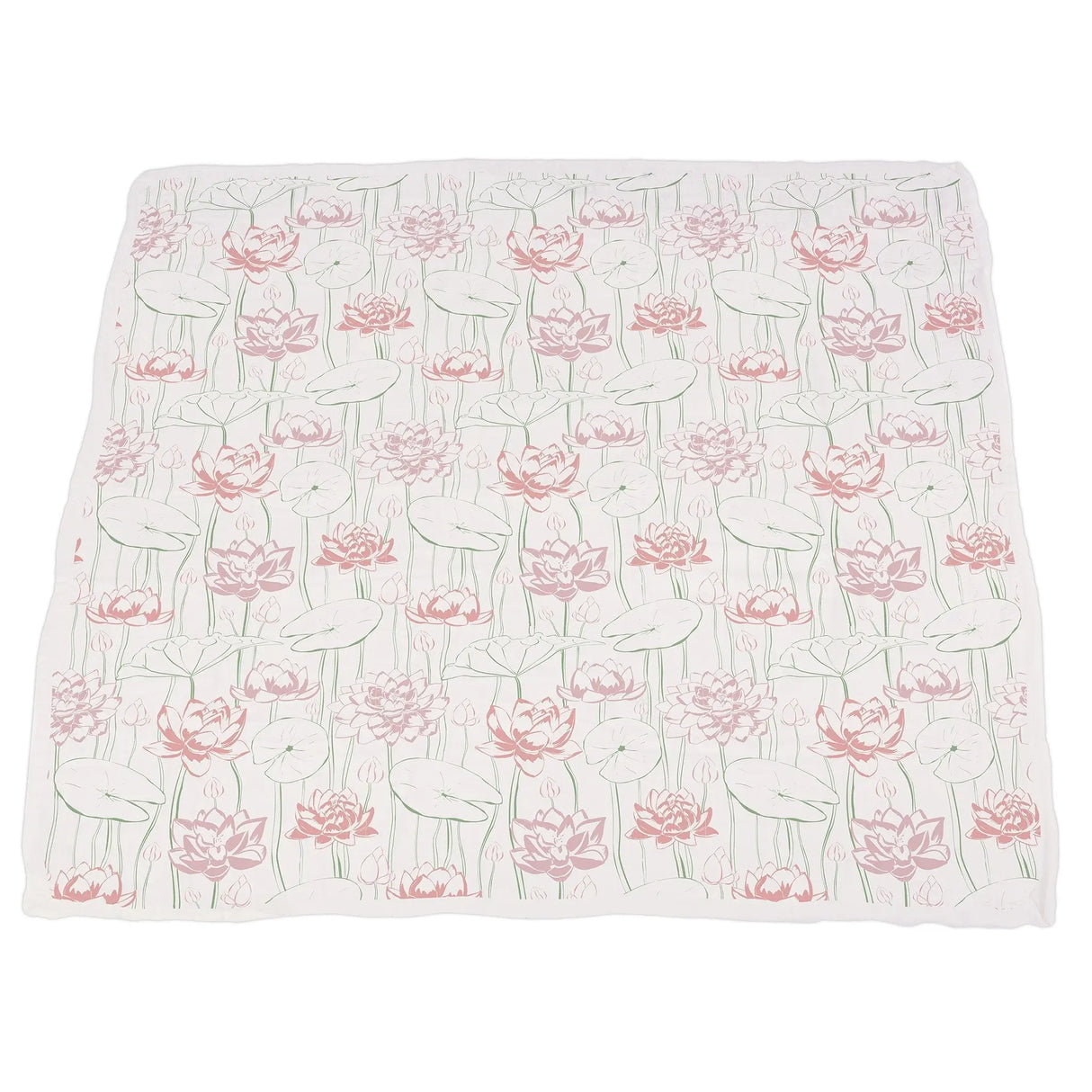 Blanket | Bamboo Muslin - Turtles & Water Lily Newcastle Classics